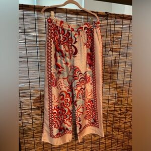 Zara fun cropped print XL pants